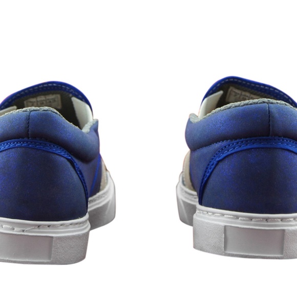 MEN'S PRINTED CANVAS SNEAKERS "BLUE" MASKED - Picture 5 of 5